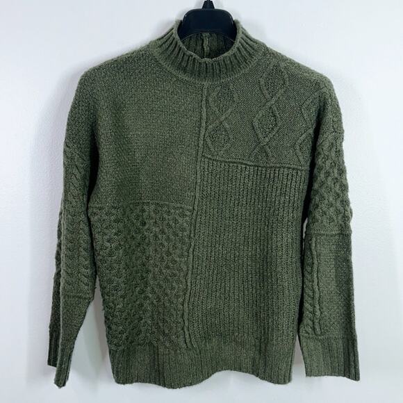 American Eagle fisherman’s mock neck sweater size small - Picture 1 of 6